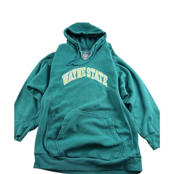 Steve And Barry Wayne State College Green Hoodie Men's L - Picture 2 of 8